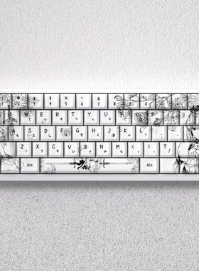 文绍Saber键帽 Fate系列圣杯战争 呆毛吾王 PBT 适配60～87配列