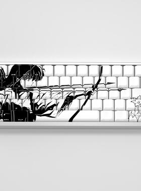 文绍桔梗键帽犬夜叉原厂侧刻透光二次元动漫主题atk68 made68