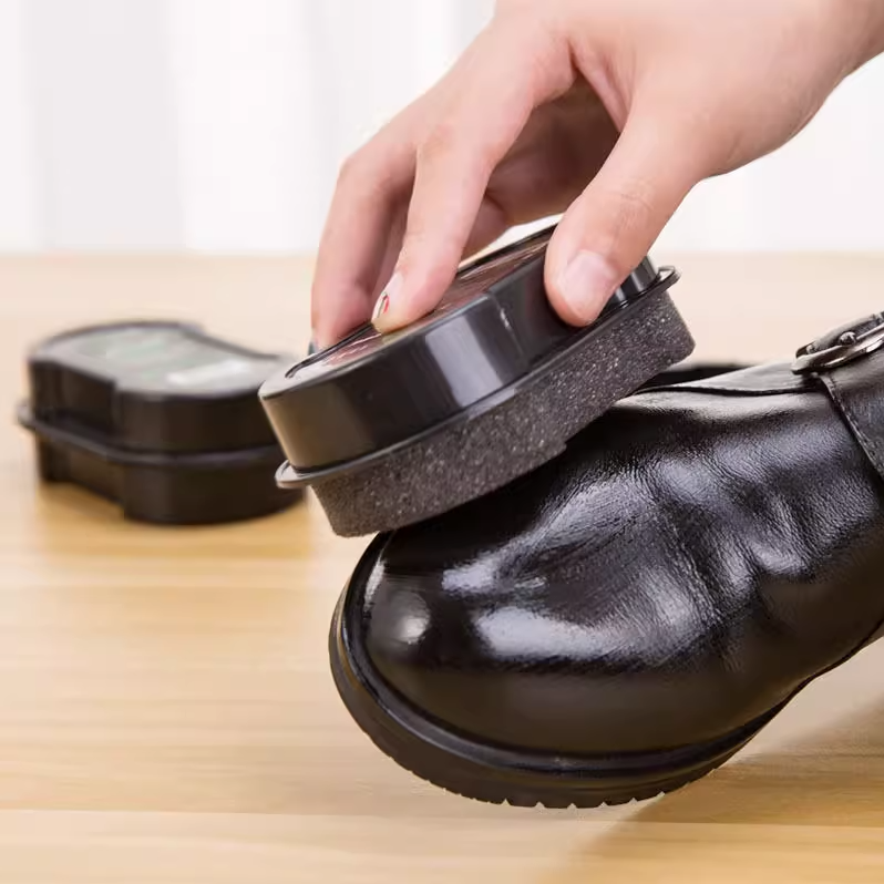 【一擦就亮】皮鞋油无色通用鞋蜡海绵鞋擦真皮皮具保养油增亮神器