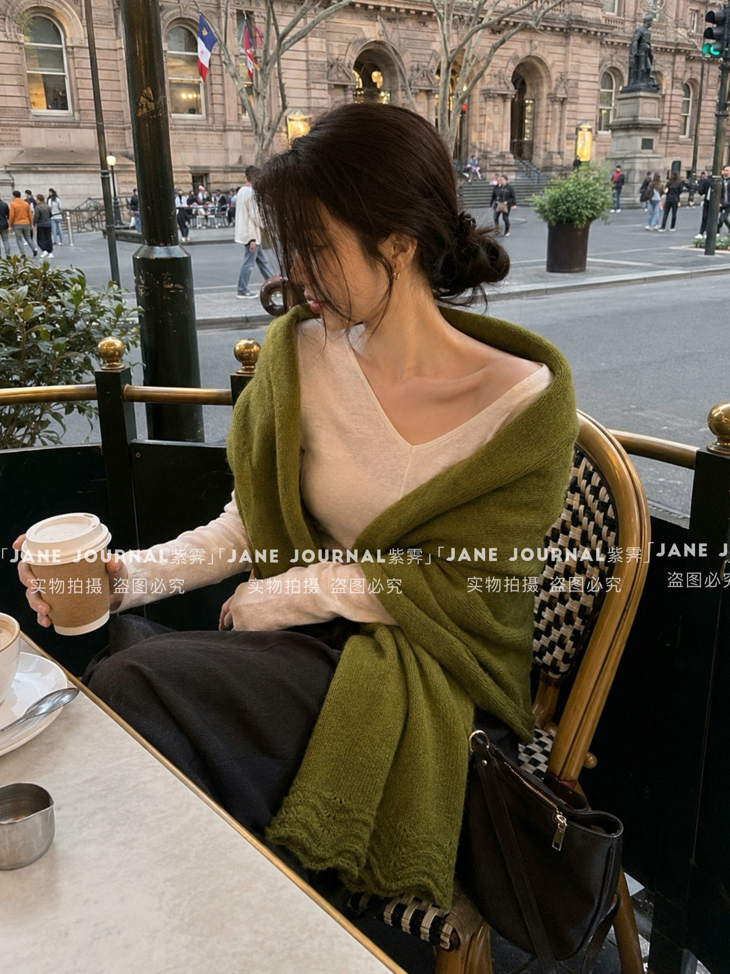 Jane·含真丝羊毛高品质针织围巾软糯氛围感秋冬百搭保暖围脖送礼
