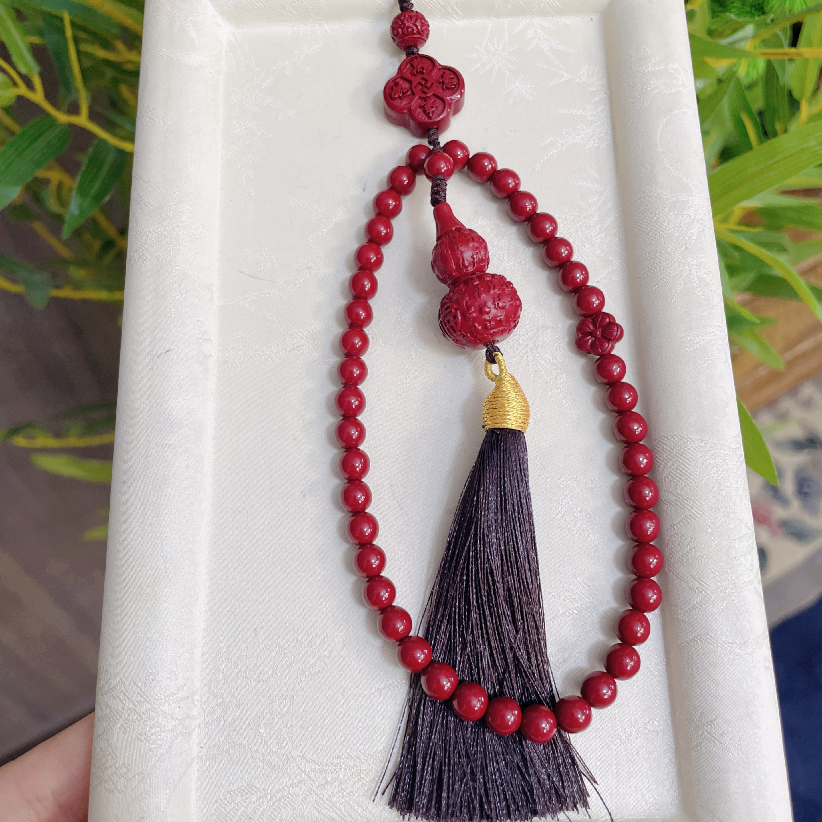 【莹莹专享】葫芦朱砂手机链