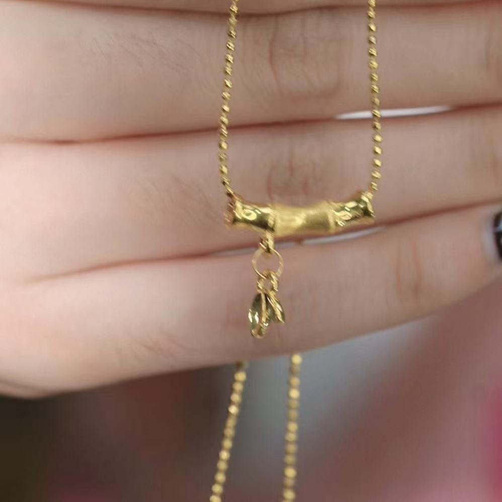 【璇姐专享】18k金拉丝竹节