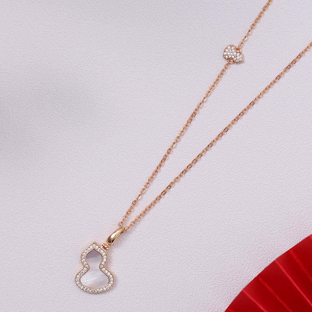 【莹莹专享】白贝母葫芦项链