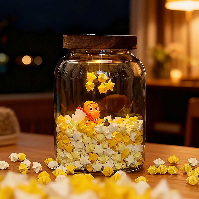 星星人许愿瓶拍拍小夜灯材料包