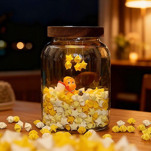 星星人许愿瓶拍拍小夜灯材料包