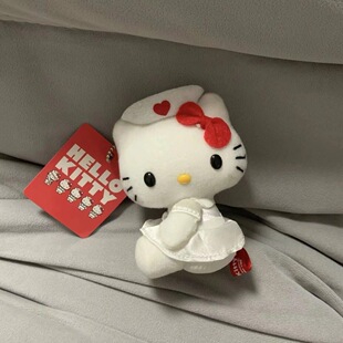 中古限定hellokitty大饼脸护士kitty可爱包包挂凯蒂猫挂饰少女心