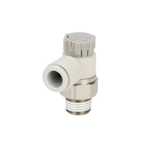 气动自锁调速接头AS1201F M5-04节流阀 铜质工业用气动接头AS2201
