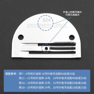 送布牙平车针板缝纫机同步车粗牙细齿送料牙普通平车 金鸽B型牙齿