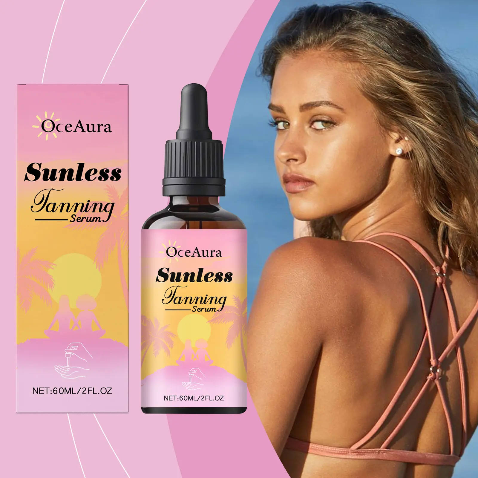 Tanning Aid Serum Outdoor Gentle Moisturising Sunless Tannin