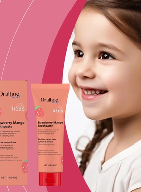 Strawberry Flavour Children's Toothpaste Clean Teeth Anti-ca