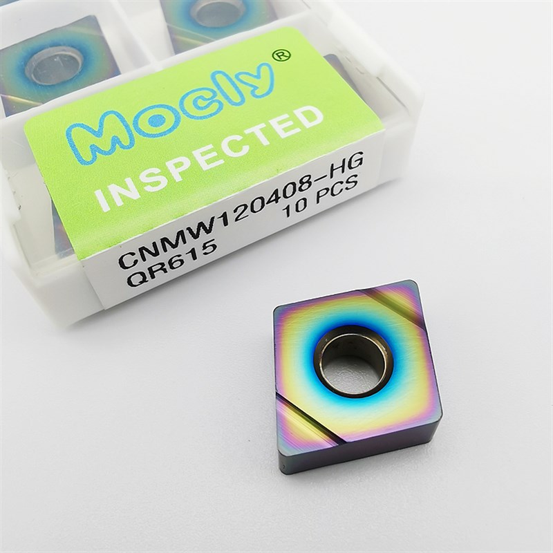 HRC68度超硬淬火钢数控车刀片外圆内孔粗精合金刀粒桃型三角菱形