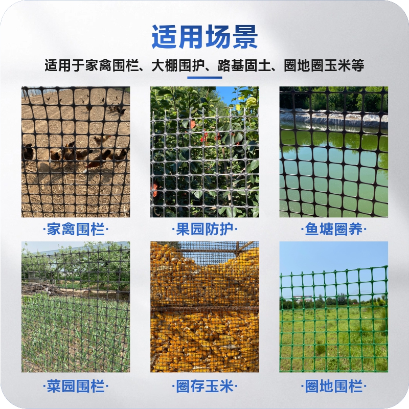 养鸡塑料网格围栏网拦鸡网家用玉米养殖网鱼塘防护网围栏栅栏户外