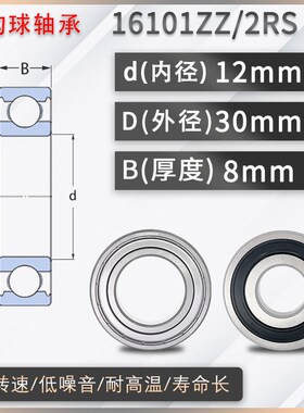 日本进口轴承大全16100 16101 16001 16002 16003 16004 ZZ/RS