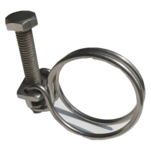 双钢丝喉箍抱箍煤气管夹子水管扣锁扣不锈钢1寸管夹4分管卡软管夹