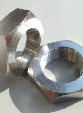 304不锈钢细牙薄螺母六角细牙螺帽M48M50M52M56M60M64*1.5*2*3*4