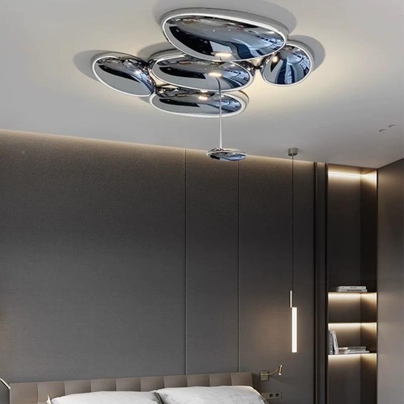 大利现鹅卵石吸顶墅灯客厅灯后代个性创意简轻奢约223卧室意别餐