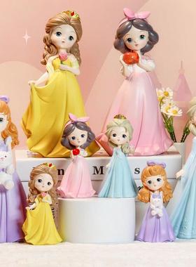网红创意可爱公主娃娃摆件少女心女孩房间装饰儿童闺蜜生日礼物
