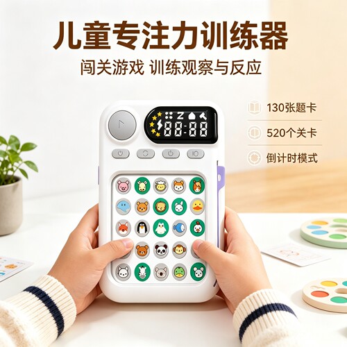 舒尔特方格儿童专注力训练器智能电子闯关游戏观察与反应能力提升