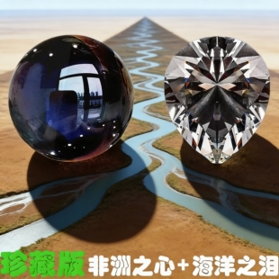 非洲之心模型三角洲行动周边同款非洲之星水晶收藏品礼物道具摆件