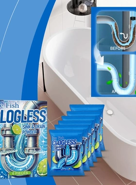 Sewer Unblocker Kitchen Toilet Drain Powder Oil Clogging Deo