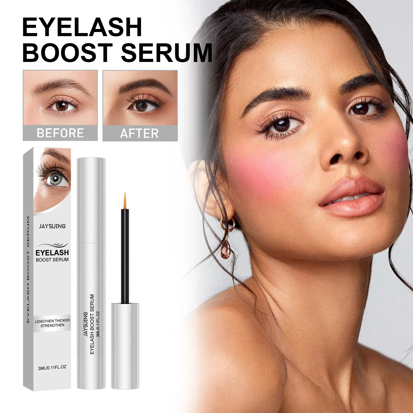 Mascara Gentle, natural, non-smudging, curling, defining, le