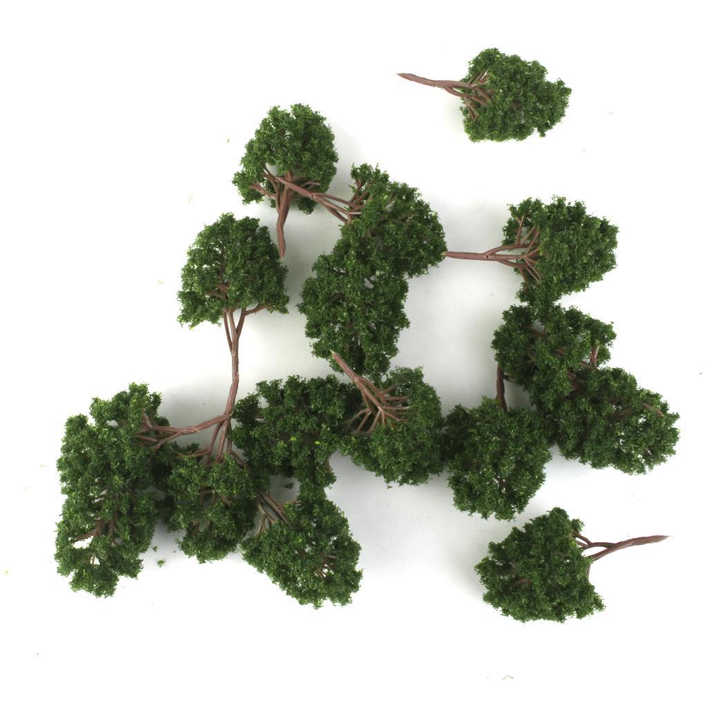 20pcs Model Tree 7.5cm Green, Train Railroad Architecture Di 鲜花速递/花卉仿真/绿植园艺 仿真绿植 原图主图