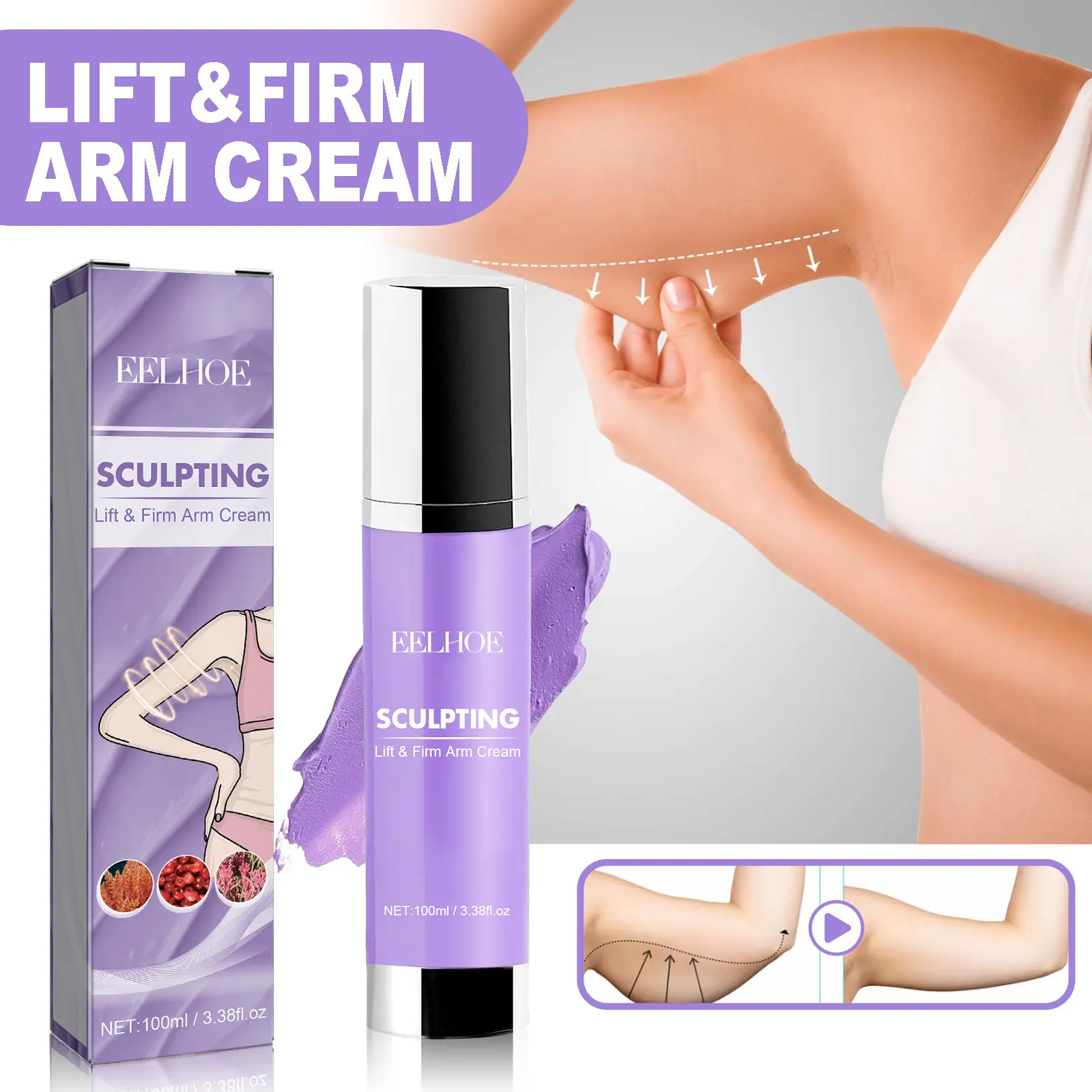 Collagen Body CreamLift Firm SkinTummy MassageMoisturise Ski