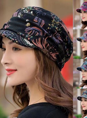 Short brimmed floral hat children soft brimmed hat ethnic st