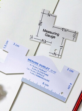 Tailors use a ruler to measure the thickness of the fabric a