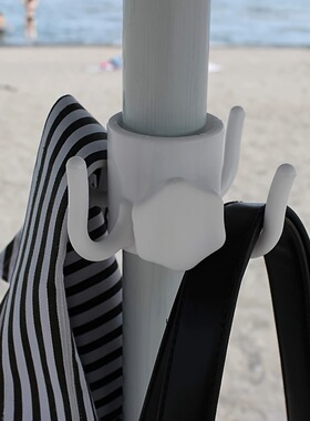 Beach umbrella hook center pole four corner hook courtyard u