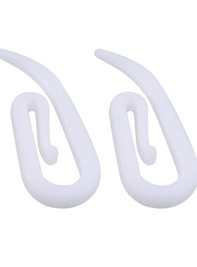 Supply plastic curtain hooks cloth bag hooks white 6-shaped