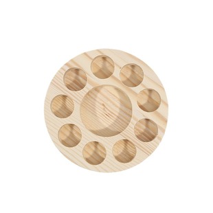 Direct supply wooden circular essential oil bottle storage r