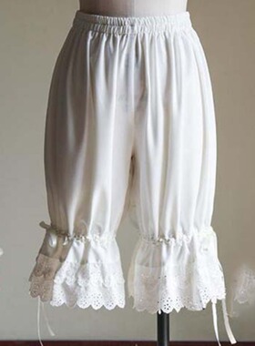 Solid color lace casual shorts loose lantern shorts lace sho