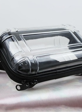 Mini transparent travel makeup bag 7-inch shoulder bag cross