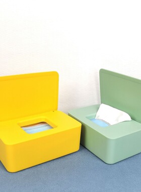 Home desktop baby wipes paper box with lid wet wipes box emp
