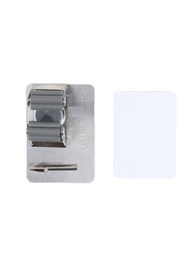 Stainless steel 304 mop clamp bathroom non perforated mop cl