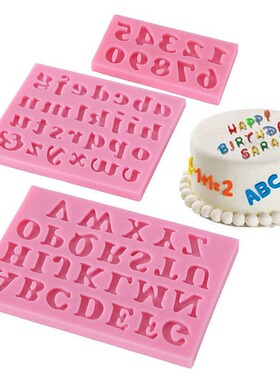 3-piece digital liquid silicone mold DIY sugar cake mold bak