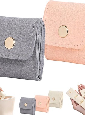 High end ring storage box small travel earring jewelry light