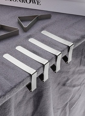 Multi functional stainless steel tablecloth clip 8PCS triang