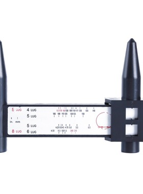 Black PCD caliper 8LUG wheel hub hole distance measuring too