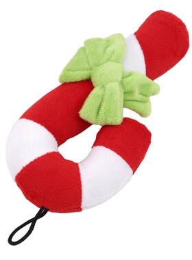 Christmas plush toys make noise pets bite and grind their te