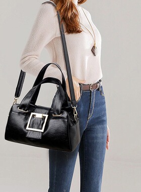 Women bag fashionable and casual PU soft leather multi openi