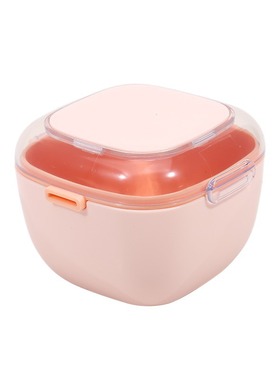 Color blocked braces storage box portable dentures portable