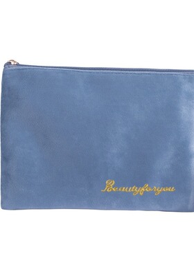 Flannel makeup storage bag hand-held velvet cloth women hand