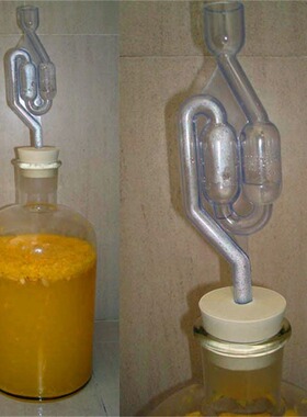 Transparent white homemade wine fruit wine beer water seal v