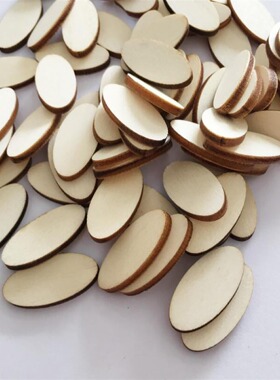 Wooden handicrafts oval wood chips environmentally friendly