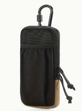 Black hiking shoulder strap bag multifunctional sports waist