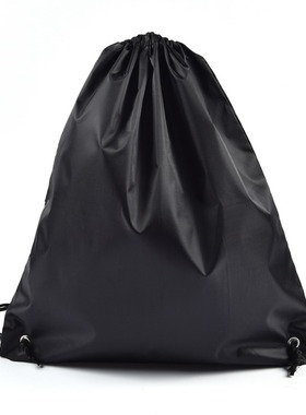 Printed storage drawstring bag portable for both shoulders d