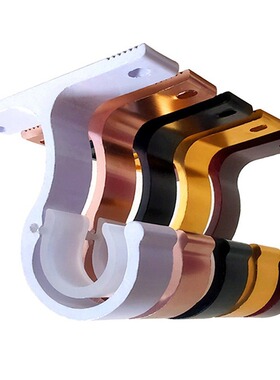 Simple and stylish white curtain rod Roman pole bracket wall