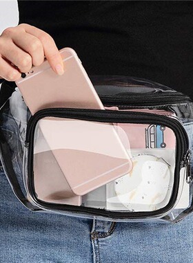 PVC Transparent Waist Bag Outdoor Sports Drifting Fitness St